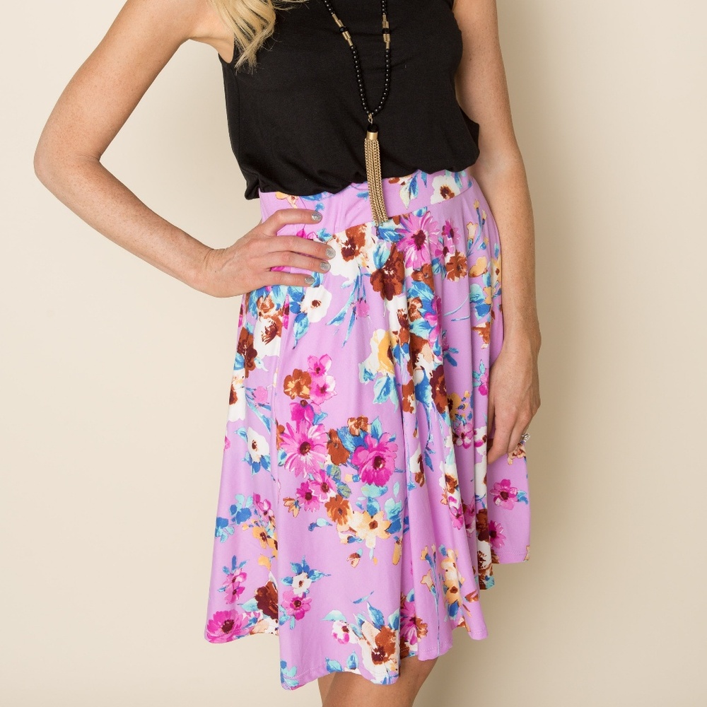 Floral Midi Skirt